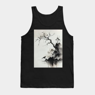 Chinese ink and water painting Tank Top